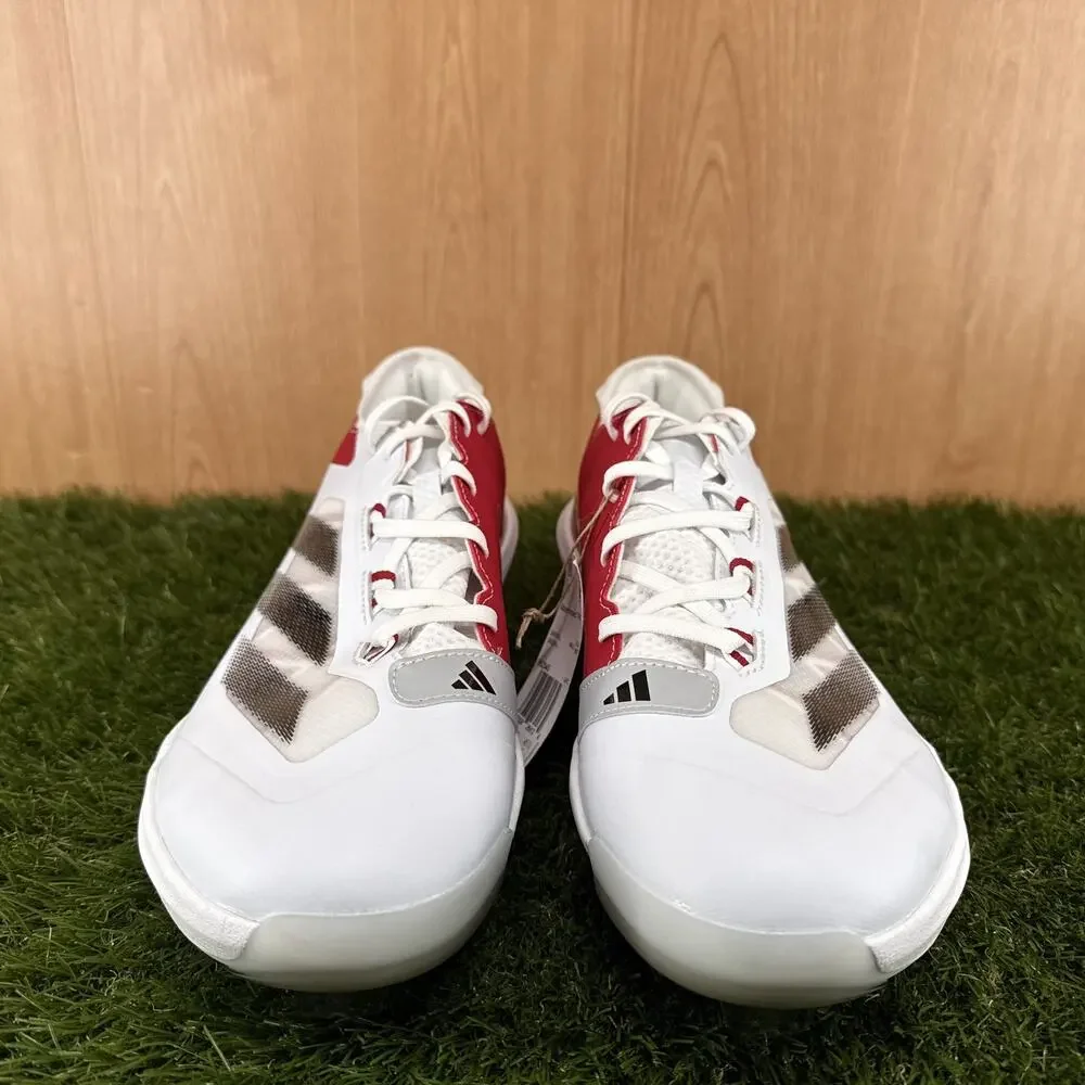 adidas Adizero Impact TPU BSB White/Core Black/Team Power Red IH2545 Mens Sz 11